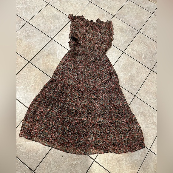 BB Dakota Floral Ruffle Sleeve Dress Size XL - Picture 3 of 3